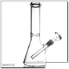 Akcesoria Hookah Glass Bong 10.7 Beaker Podstawa Rurka wodna grub Grube Materiał do palenia Bongs Drop dostawa dom Househol Dhmbh