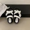 Sandals White Platform Women Bow Flat Slippers Black Casual Female Shoes Outdoor Summer Dames Zomer