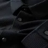 Camicie casual da uomo Autunno Business Casual Camicia a maniche lunghe Leggero Lusso Primavera Sezione sottile Senza ferro Antirughe Uomo Slim a righe verticali Q231205
