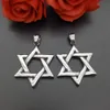 Pendant Necklaces Star Of David Israel Chain Necklace Women Stainless Steel Judaica Silver Color Jewish Men JewelryPendant286m