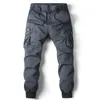 Pantalon cargo pour hommes, jogging décontracté en coton, pleine longueur, militaire, streetwear, travail, survêtement tactique, grande taille 231204