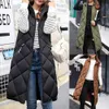 Gilets pour femmes automne hiver vêtements d'extérieur élégant poches à fermeture éclair dame manteau épais hiver gilet à capuche décontracté pour un usage quotidien 231204