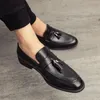 GAI Vestido Casual Mocasines de Cuero Transpirable Zapatos de Oficina de Negocios para Hombres Mocasines de Conducción Cómodo Zapato con Borla 231204 GAI