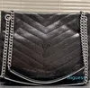 2023 Designer handbag Large capacity Tote bag Black Chain bag Shopping bag Diamond check