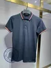 Polo gömlek erkek tişört tasarımcısı polo lüks brangdy gömlekleri moda 260g% 100 saf pamuklu mektup baskı tasarım kısa kollu toptan fiyat