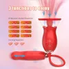 Seksspeeltje Massager Rose Zuigende vibrator voor vrouwen Dildo Thrusting Vibrerende stimulators Sucker Vagina Clitoris Stimulatie Vrouwelijk speelgoed Volwassen