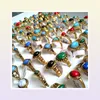 30pcs Whole Mixed Turquoise female women girls Rings Cool Rings Unique fashion gold Vintage Retro Jewelry56733224898751