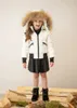 معطف كأطفال في فصل الشتاء معاطف تصميم القاذفة مع الفراء الطبيعة 231204