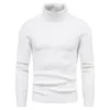 Herensweaters Vetements de marque automne hiver hommes pull homme col roule solide document pull decontracte hommes Slim Fit marque avec tout pulls S-2XL 231205