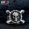 Cluster Rings Steel Soldier Style Stainless Skull Dragon Claw Cool Men Ring Fashion Punk Biker Jewelry240N