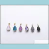 Colares de pingente de pedra natural colar de cristal hem cluster ágata gota entrega jóias pingentes dhvde