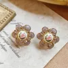 Charm Handmade Purple Earrings Women Trendy Baroque Hanging Big Statement Bridal Party Jewelry Gift 231205