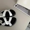 Sandals Black Gladiator Women Platform Flats Cross Belt Female Shoes Designer Low Heels Outdoor Creers White Dames Schoenen