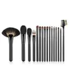 Anmor Cosmetic Case, Wood Handle, Foundation Make-up, Powder Brush, Beauty Makeup