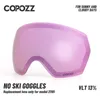 Ski Goggles COPOZZ 21101 Ski Goggles Replacement Lenses Double Layers Anti-fog UV400 Protection Ski Eyewear Glasses Only For COPOZZ 21101 231205