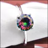 Other Jewelry Sets Korean High-Grade Fashion Jewelry Set Earrings Rings Mystic Topaz - Z00003 Drop Delivery Jewelry Jewelry Sets Dhc3O