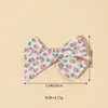 Hair Accessories Korean Style Fashion Bowknot Clips Girls Sweet Print Bow Hairpins Barrette Side Clip Headwear 4 Colors