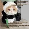 Vêtements pour chiens Panda COS Costume pour animaux de compagnie Chiens Chats Vêtements Déguisement de Noël Convient aux petits animaux de compagnie Perruque mignonne Fournitures et accessoires de fête 231205