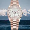 Heren diamanten horloge Designer horloge Luxe horloge Dames Klassiek horloge Datum Modieus horloge 36MM 41MM Automatisch horloge 904L roestvrij staal Saffier Waterdicht AAA Watch-R