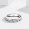 2021 وصولًا جديدًا مجوهرات أزياء بسيطة 100 ٪ 925 الجنيه الاسترليني سيفر كامل الأميرة قطع بياضة توباز توتز تشيك ستة الماس.