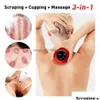 Back Massager Masr Electric Cup Gua sha Ssekcja próżni kubków EMS anty komórka magnetyczna terapia guasha scra fat korpus 231124 Dostarczanie Dhqqs