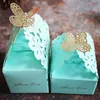 Gift Wrap 10pcs lot Golden Hollow Butterfly Candy Bag Box Package Wedding Favor Boxes Thank You Birthday Party Bags2138