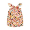 Dog Apparel Decorative Sleeveless Floral Print Pet Puppy Halter Dress Clothes