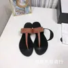 36% OFF Sports shoes 2024 G family character women in summer new style for external wear T-shaped clip toe with flat bottom and round head metal buckle slippers