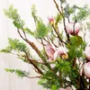 Christmas Decorations 1 bouquet Artificial fake tree Bonsai Plants Pine branches liana Wall Hanging Rattan Plastic flexible flower vines Wedding Decor 231205