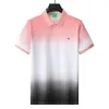 T-shirt da uomo di lusso primaverili di alta qualità T-shirt da polo firmate High Street Ricamo Abbigliamento da uomo Polo di marca hhju