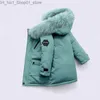 OLEKID 2023 hiver doudoune pour garçons véritable fourrure de raton laveur épais chaud bébé garçons manteau d'extérieur 2-12 ans enfants adolescents garçons Parka Q231205