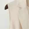 Gilets pour femmes S-4XL Ol Mode Femmes Costume Gilet Style Taille élastique Slim Élégant Bureau Grande Taille Femme Tops Noir Blanc Vestes Gilet