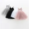 Girl Dresses Baby Girls Tutu Dress Toddler Cotton Infant Tulle Tie Chambray Long Sleeve