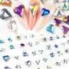 Adesivi Decalcomanie Arrivo Colorato Non fisso s Pointback Crystal Diamond Gems 3D Glitter Nail Art Decorazioni di lusso 231204