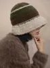 Berretti Berretti lavorati a maglia a righe Cappelli per donna Skullies colorati fatti a mano all'uncinetto Berretto Famela Berretto invernale caldo