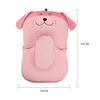 Badkarplatser Baby Bath Floating Pad Children Portable Air Cushion Animal Cartoon Non-Slip BathTub Mat Borns Safety Shower Seat Cushion 231204