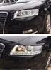 Faro delantero de coche para AUDI A6L 2005-2011, faro delantero LED DRL, faros de señal de giro, faro de xenón de doble lente