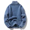 Suéteres de hombre Pull epais en laine pour homme couleur unie etudiant jeune nouvelle collection hiver S-2XL 231205