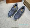 Couple Shoe Walk Suede Sneaker Hiver Femmes Casual Chaussure Mocassins De Mode Mocassins Hommes Haut Haut Appartements De Luxe Designer Plat En Cuir Véritable