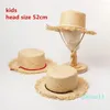 Berretti Drop Summer Grass Boy Girl Cord Vacanza Tempo libero Bambini Fedora Cap KIDS Jazz Cappello Panama