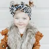 Hår tillbehör baby pannband leopard mönster wrap turban flicka boho