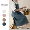 Fartuchy japoński fartuch Long Fashion 1PC Wodoodporna bawełniana kawiarnia Kobiet Mężczyźni do gotowania ogrodnictwa pieczenia 231204