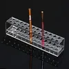 Transparent Jewelry Pouches 24 hole Acrylic Cosmetic box Eyebrow Pencil Brush Protector Makeup Brush Display Stand Organizer342N