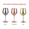 Gobelets à vin rouge en acier inoxydable, verre à vin rouge plaqué cuivre, verre à jus de boisson, gobelet à Champagne, ustensiles de bar de fête, outils de cuisine Y0107223x