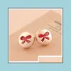 Boucles d'oreilles en gros nouveau Style coeur rouge bijoux de mariage accessoires canal livraison directe bijoux boucles d'oreilles Dh82S