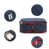 Autre organisation de ménage Nylon Voyage Compression Cubes d'emballage Double couche Pochette portable Zipper Sacs de rangement étanches pour 231204