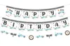 기타 이벤트 파티 용품 Funmemoir Race Car Birthday Decorations For Boys Happy Banner Racing Garland Let 's Go 231205