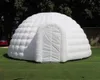 20/30ft dia vit LED -ljus uppblåsbar igloo Dome Party Tent för kommersiell annonsering bröllop campingevenemang med fläkt
