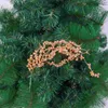 Decorative Flowers 5 Pcs Flash Artificial Flower Golden Berry Christmas-tree Fillers Plastic Home Decor