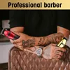Aparador de cabelo t9 usb clipper profissional sem fio barbeiro elétrico barbeador barba 0mm máquina corte masculino para 231205